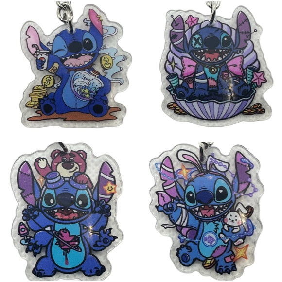 Crazy Blue Alien Keychains - Picture 4 of 7